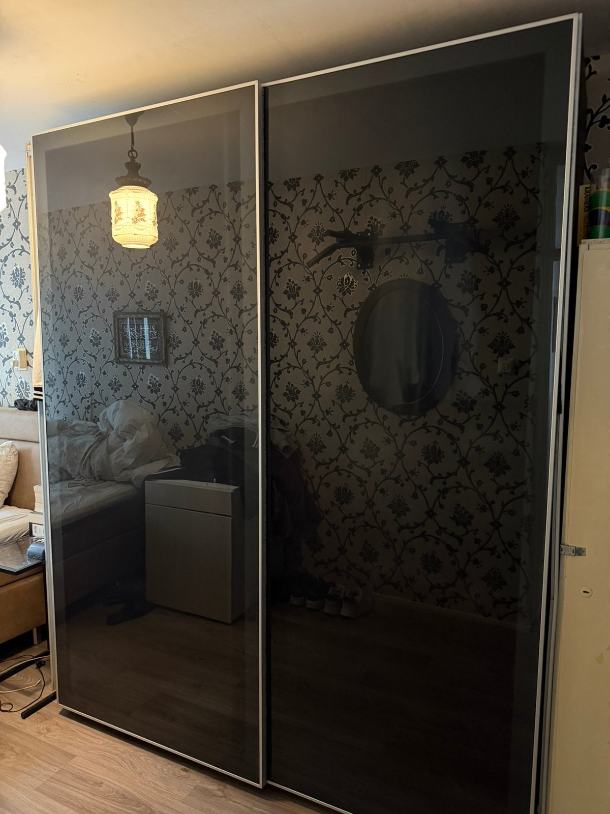 IKEA PAX glazen schuifdeuren (2 stuks) 200x236, Ophalen, Gebruikt, Minder dan 25 cm, 200 cm of meer
