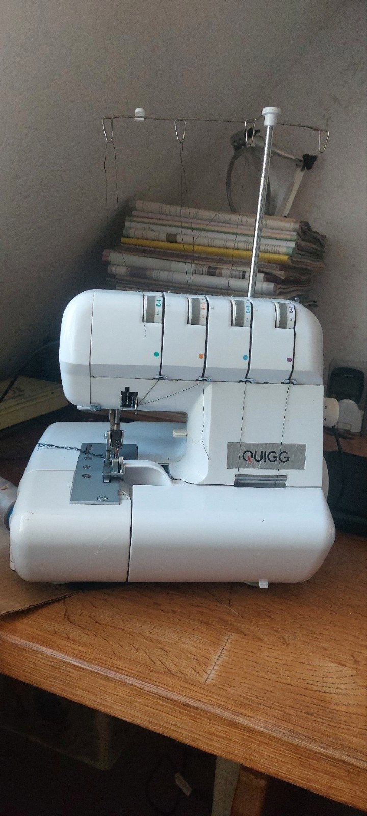 Quigg Lockmachine MD 14302 - Zo goed als nieuw, Ophalen of Verzenden, Zo goed als nieuw, Lockmachine, Overige merken