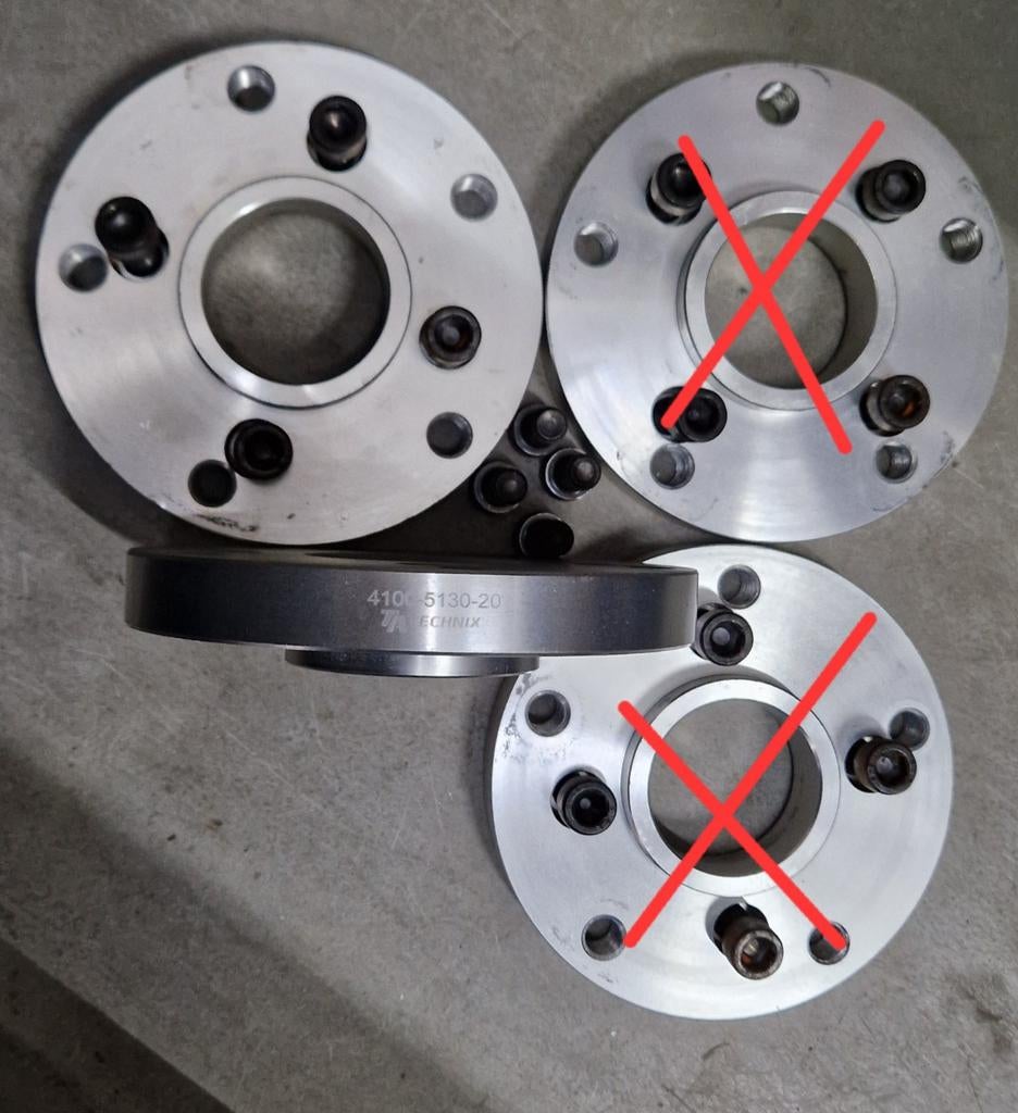 Steek adapters 4x100 - 5x130 20mm 2x, Ophalen of Verzenden, Nieuw