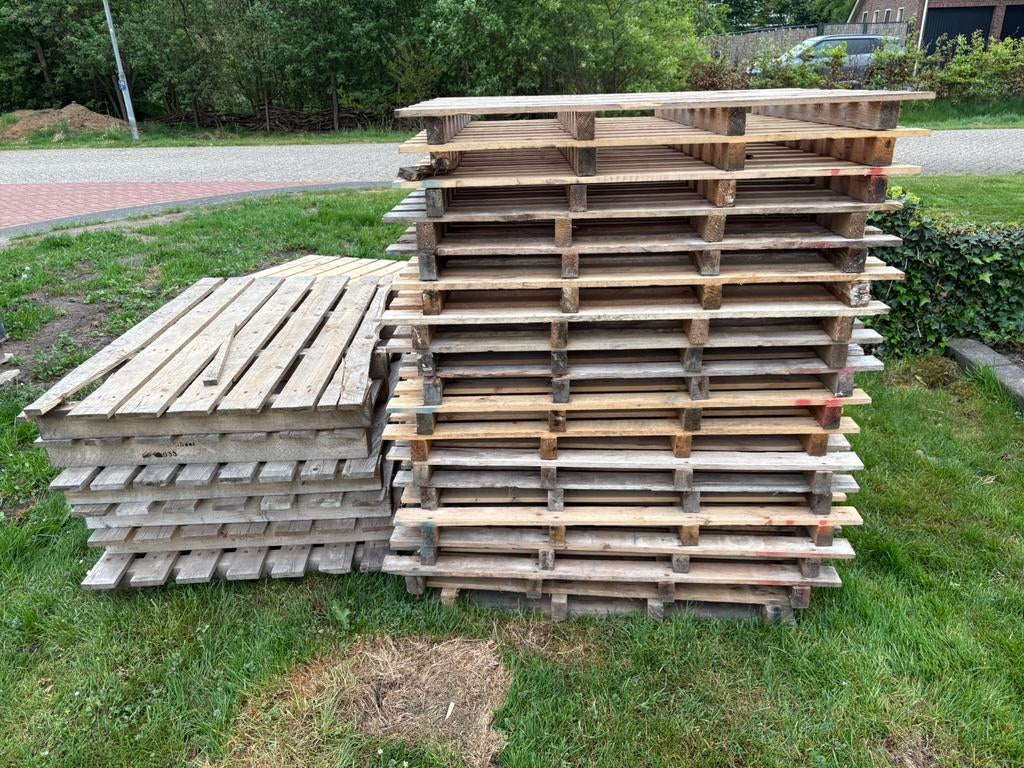 39 stuks pallet, Ophalen, Gebruikt, Pallet, Minder dan 200 cm