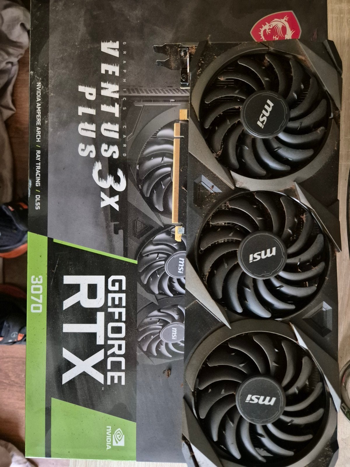 MSI GeForce RTX 3070 Ventus 3X Plus - Gebruikt met doos, Computers en Software, Videokaarten, Ophalen
