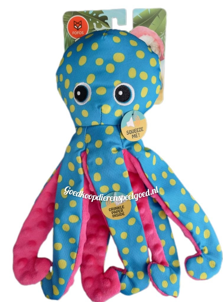 Hondenspeelgoed    " Knuffel Octopus 34 cm  "  NIEUW!, Dieren en Toebehoren, Ophalen of Verzenden, Nieuw, Knuffels, Overige merken