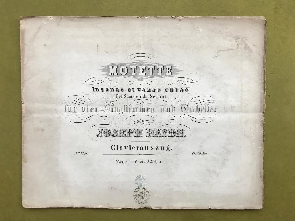 Joseph Haydn - Motette Insanae et Vanae Curae, Gebruikt, Klassiek, Koor, Ophalen of Verzenden