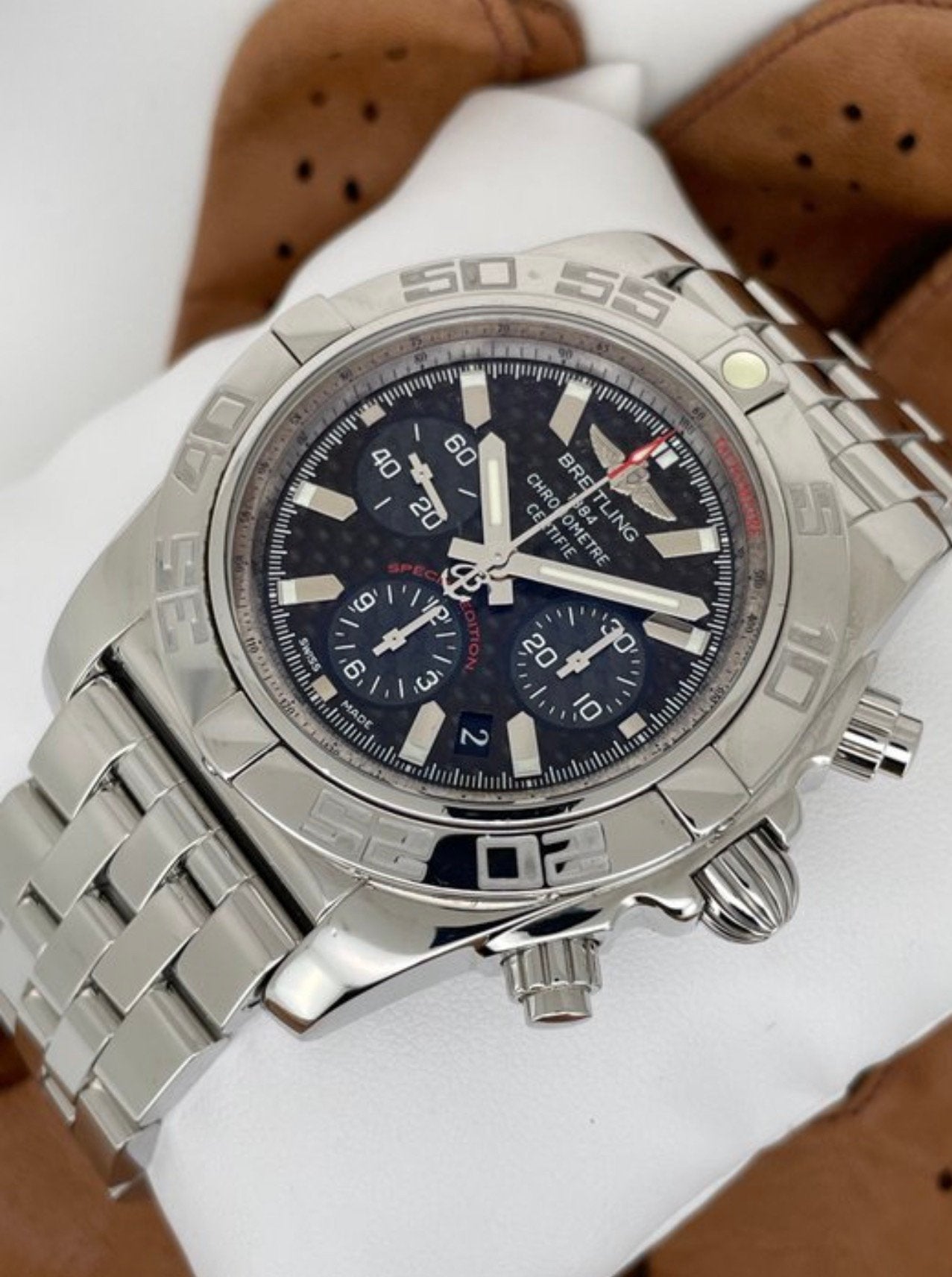 Breitling Chronomat 44 B01Automatic Special Edition Full Set, Staal, Staal, Breitling, Ophalen of Verzenden