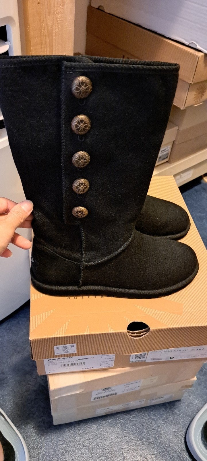 UGG laarzen maat 36 nieuw, Hoge laarzen, UGG, Zwart, Nieuw