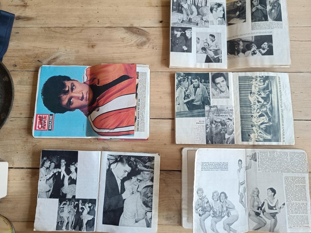 5 dikke plakboeken ELVIS PRESLEY vol unieke kranten artikeln, Verzamelen, Verzenden, Zo goed als nieuw, Boek, Tijdschrift of Artikel