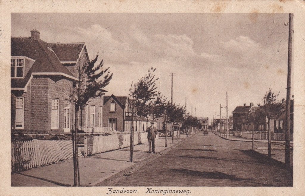 Zandvoort Koninginneweg - Oude Ansichtkaart, Ophalen of Verzenden, Voor 1920, Gelopen, Noord-Holland