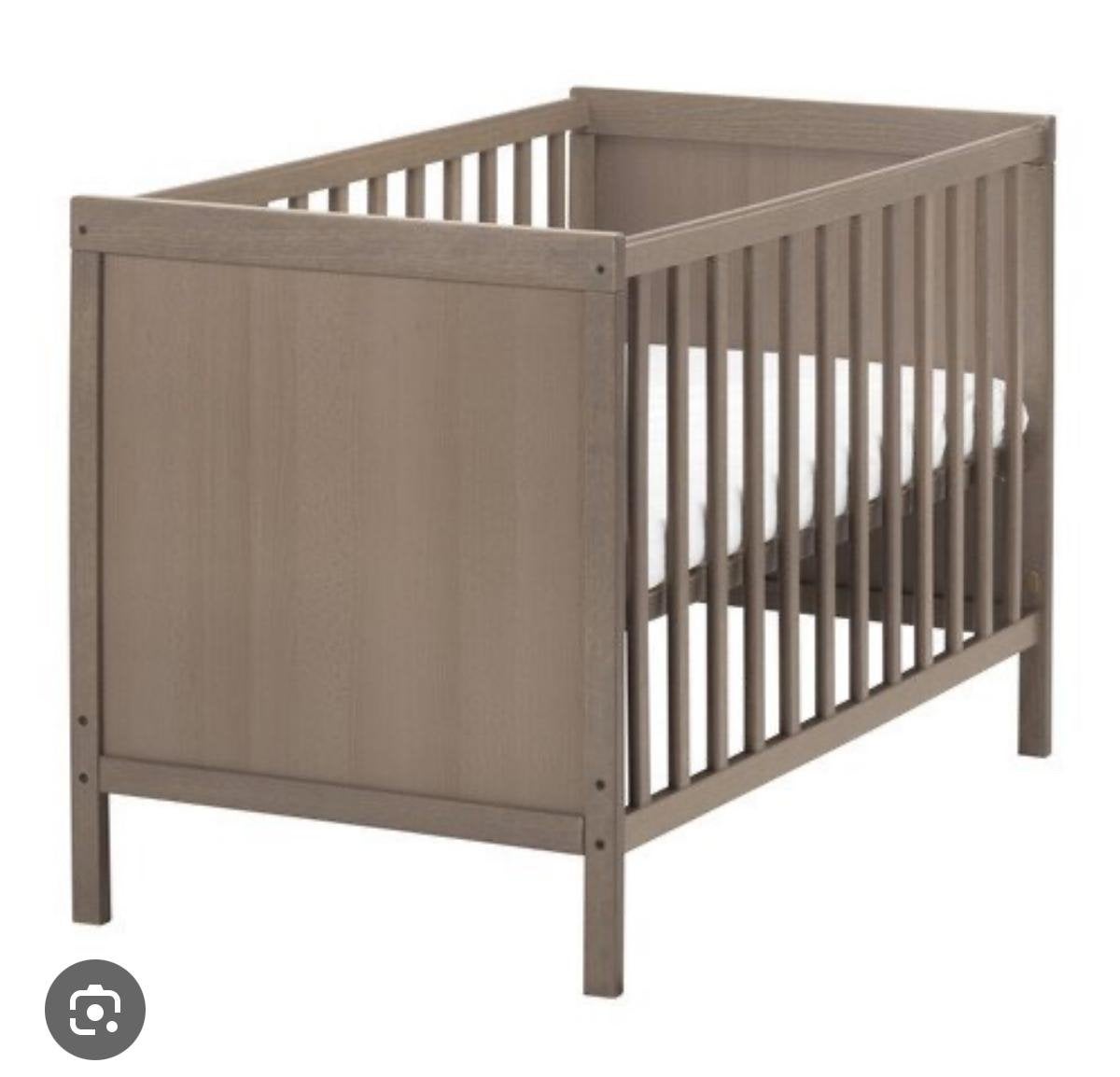 IKEA Sundvik Ledikant - Grijsbruin Babybedje Ledikant, Ophalen, Gebruikt, 70 tot 85 cm, 140 tot 160 cm