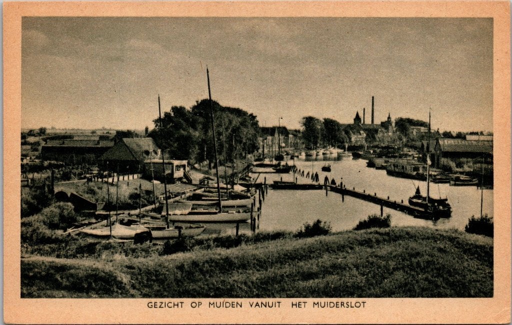 Muiden en Muiderberg - 12 oude ansichtkaarten I, Verzamelen, Ansichtkaarten | Nederland, Verzenden, 1960 tot 1980, Gelopen, Noord-Holland