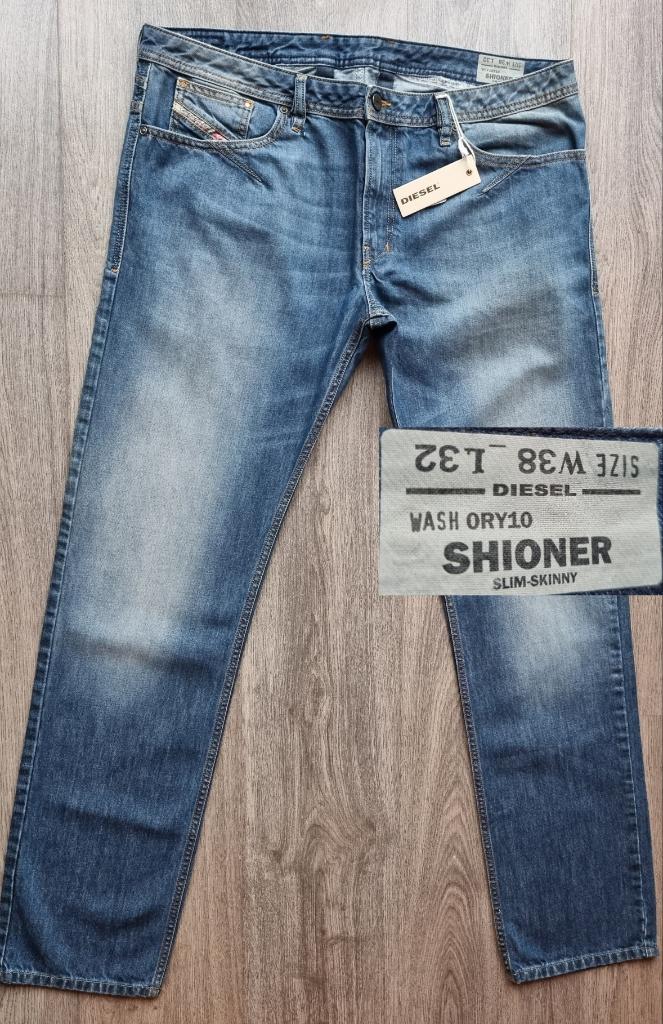 NIEUWE  Diesel SHIONER W38 L32 = 38x32 - slim skinny #D1650, W36 - W38 (confectie 52/54), Diesel, Blauw, Diesel