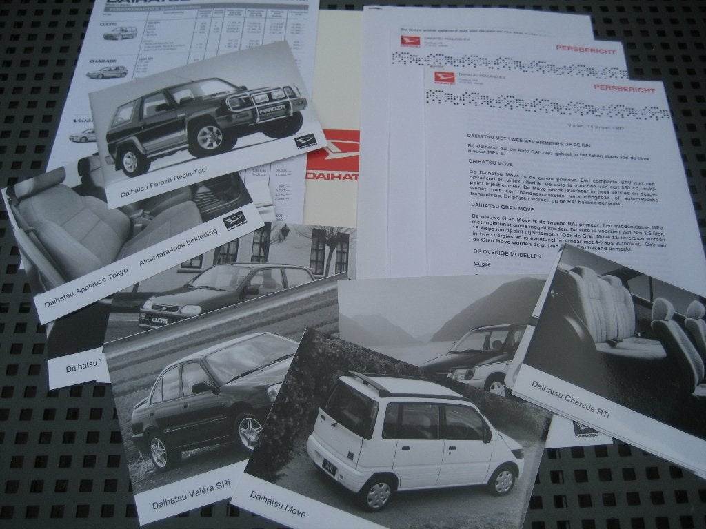 Daihatsu persmap AutoRAI 1997, Ophalen of Verzenden, Nieuw, Overige merken
