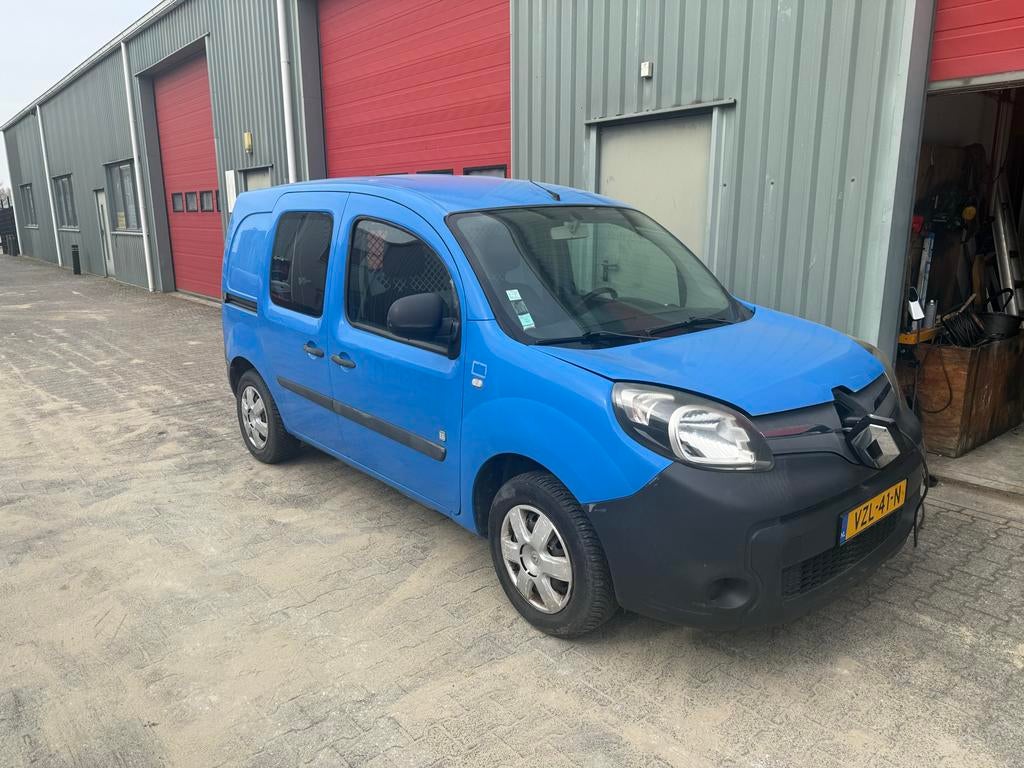 Renault Kangoo Express Z.e. 2014 Blauw Koop accu!, Auto's, Bestelauto's, Elektrisch, 1499 kg, Geïmporteerd, Te koop
