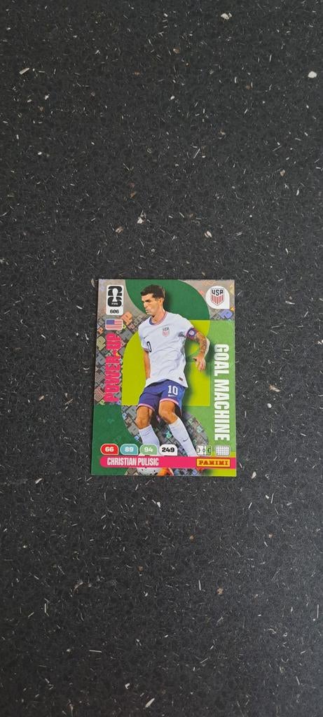 Christian Pulisic Goal Machine Panini Adrenalyn XL kaart, Ophalen of Verzenden