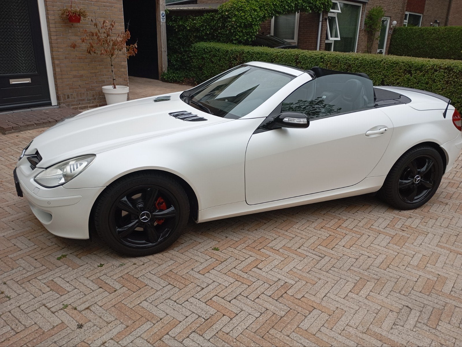 Mercedes-Benz SLK 1.8 Slk200 Kompr Roadster 2004 Grijs, Auto's, Achterwielaandrijving, 4 cilinders, 1796 cc, 163 pk