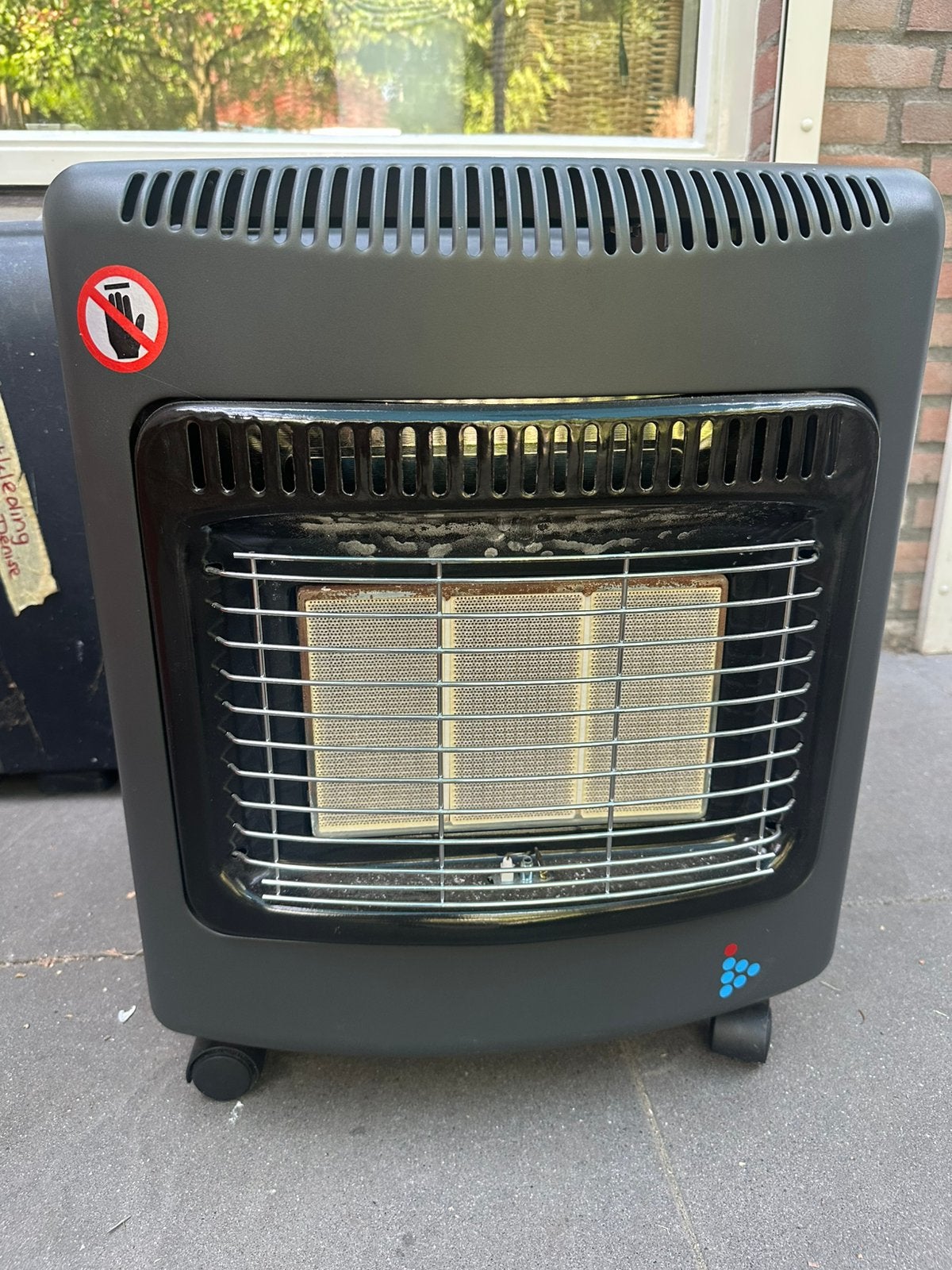 Mobiele gaskachel voor op de camping, Ophalen, Gebruikt