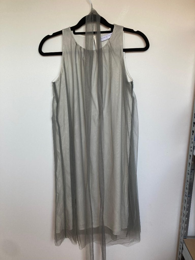 Cathrine Hammel tulle jurk creme grijs maat S met ceintuur, Maat 38/40 (M), Riddervolds gate 12 0258 Oslo, Norway, Ophalen of Verzenden