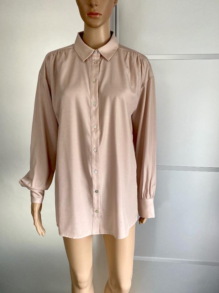 i60 MSCH Copenhagen maat XS/S=34/36 oversized blouse top, Msch Copenhagen, Beige, Ophalen of Verzenden, Zo goed als nieuw