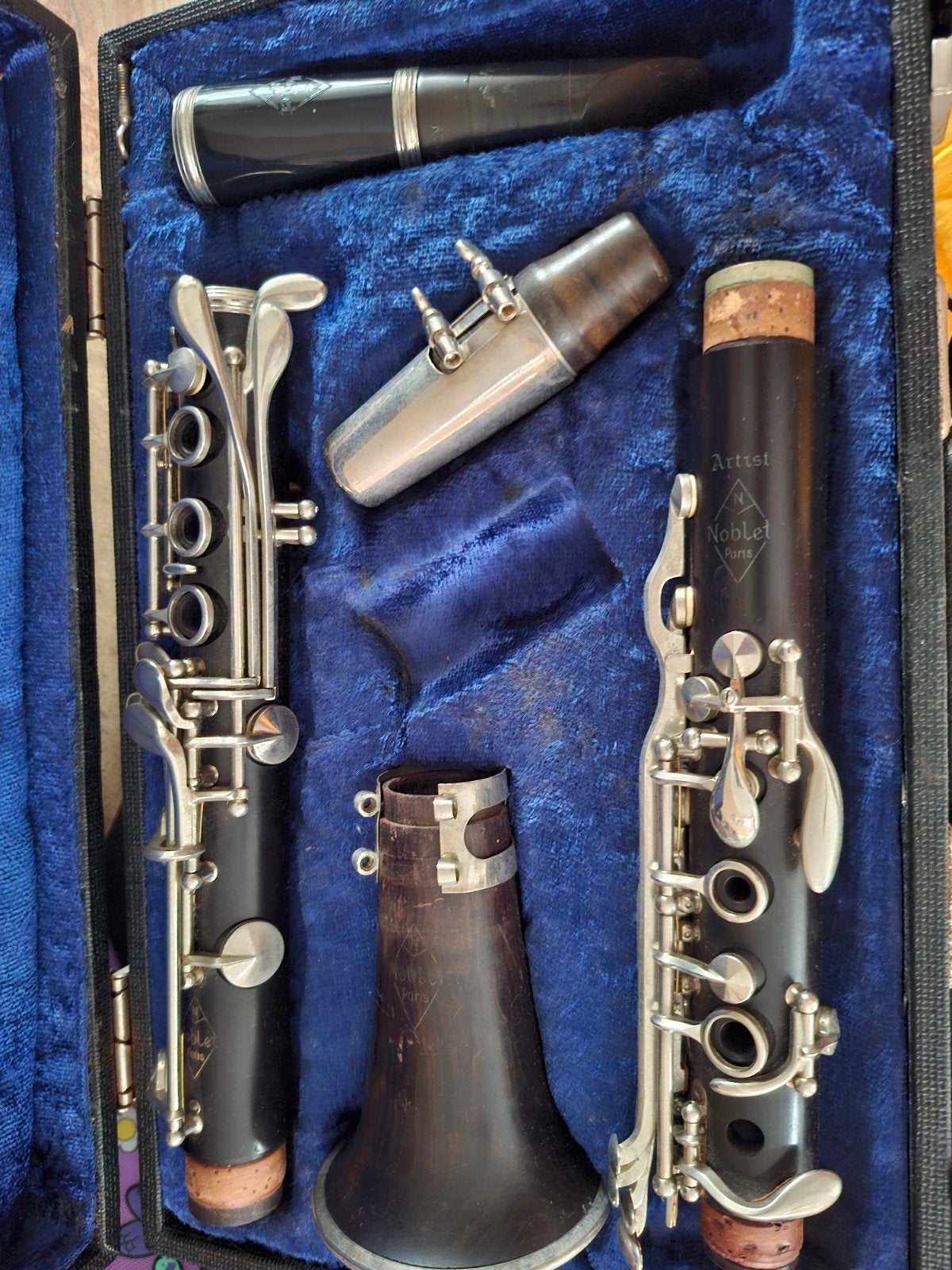Vintage Noblet Paris "Artist" Klarinet met Koffer, Ophalen