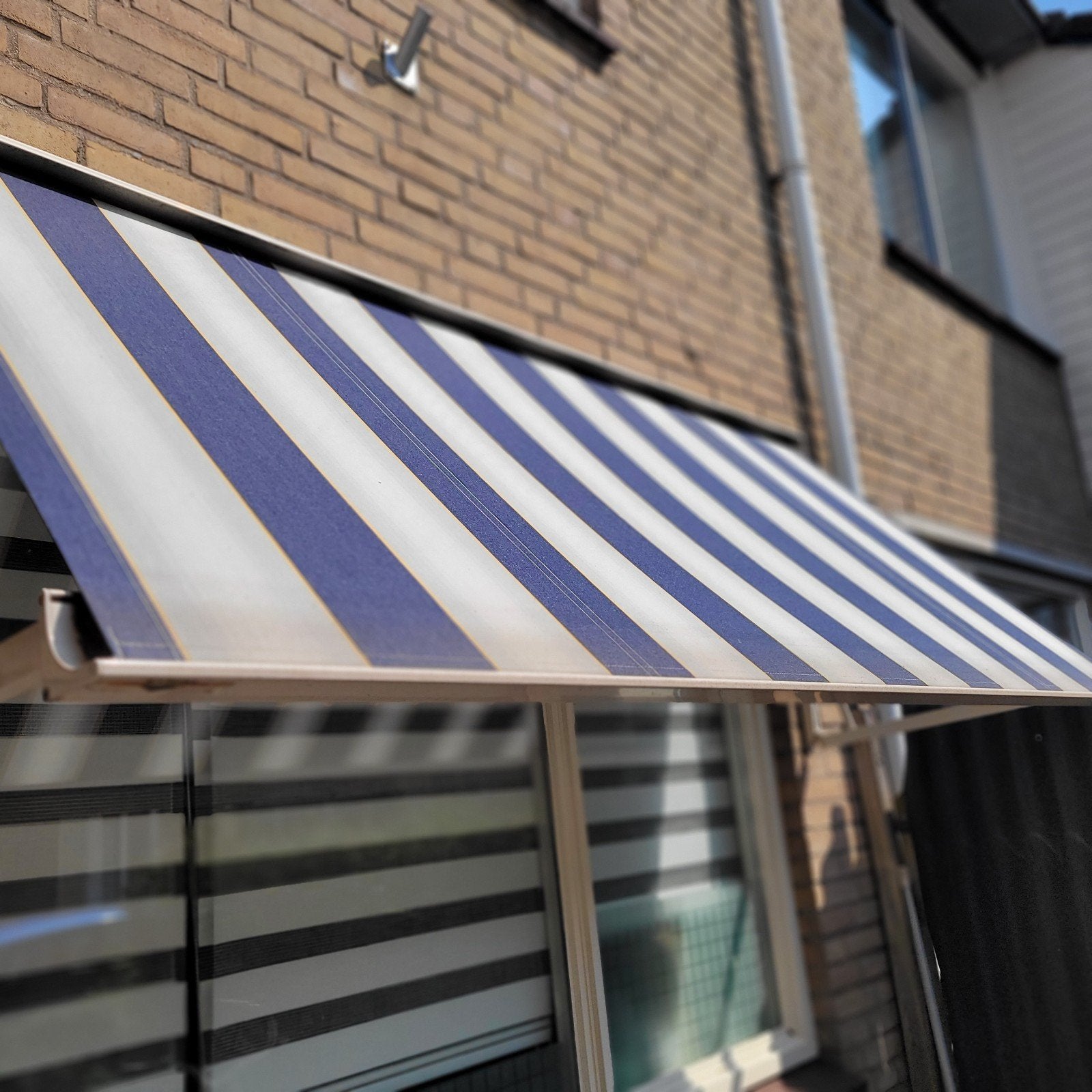 Zonnescherm, Tuin en Terras, Zonneschermen, 150 tot 300 cm, Ophalen, Gebruikt, Knikarmscherm