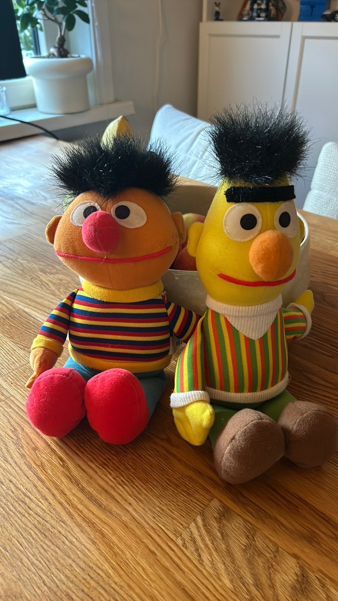 Bert en ernie, Kinderen en Baby's, Speelgoed | Knuffels en Pluche, Ophalen of Verzenden, Zo goed als nieuw, Overige typen