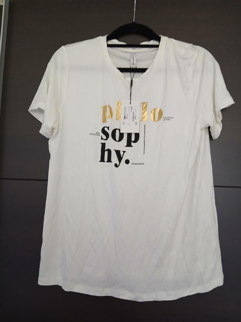 T shirts, Wit, Maat 42/44 (L), Nieuw, Ophalen of Verzenden