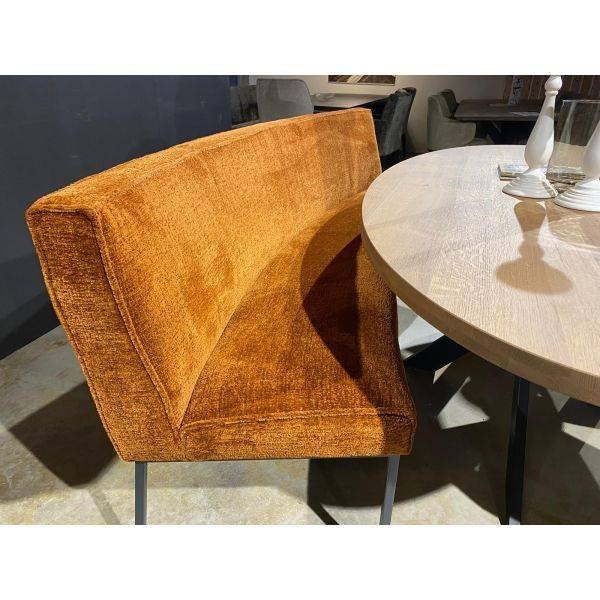 Lara ovale eettafelbank in stof en leer bij Miltonhouse!, Huis en Inrichting, Stoelen, Ophalen, Nieuw, Leer, Vijf, Zes of meer stoelen
