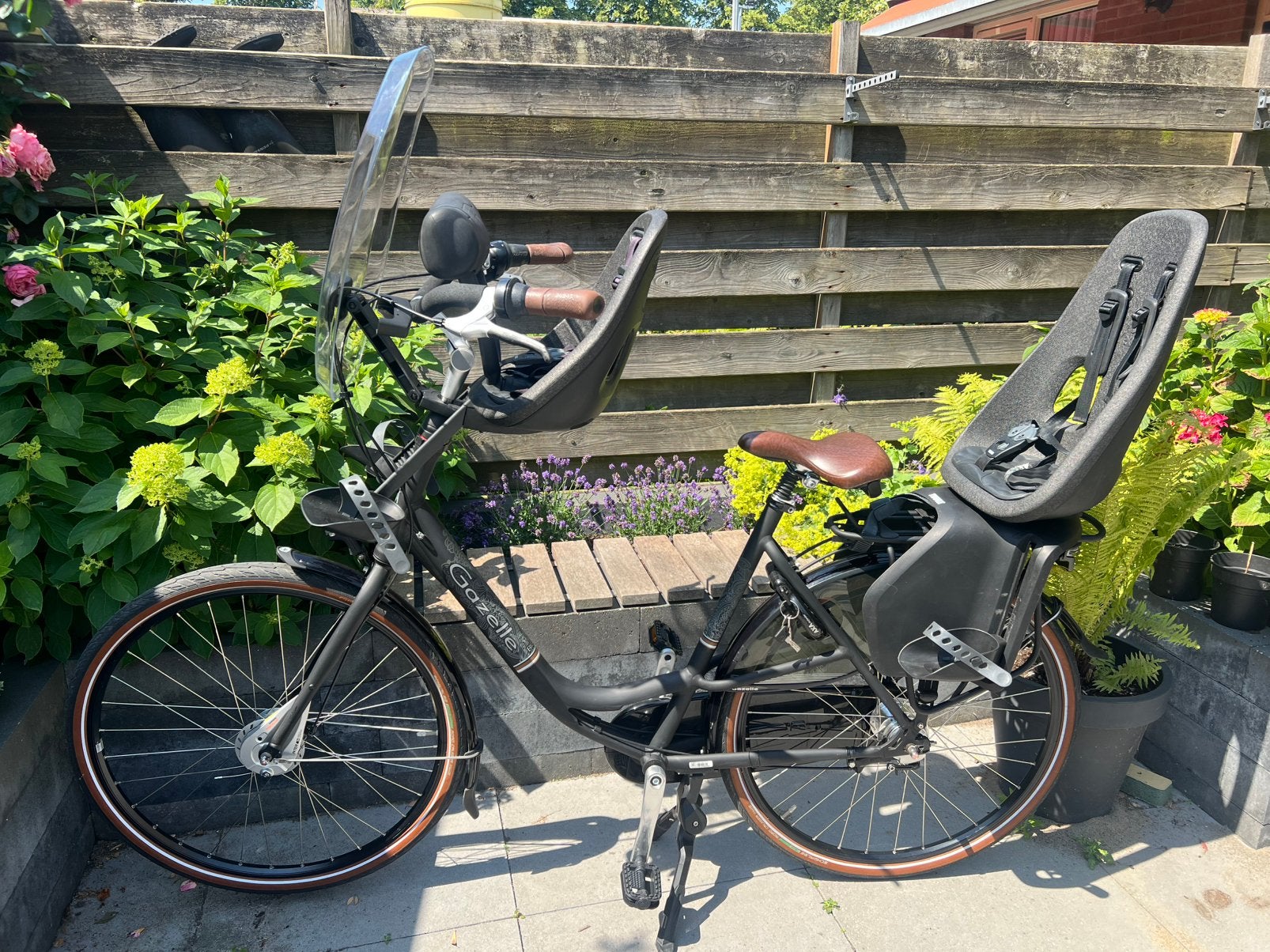 Gazelle Bloom (57cm) incl Yepp Nexxt zitjes, Ophalen, 2 zitjes, Versnellingen, 56 cm of meer