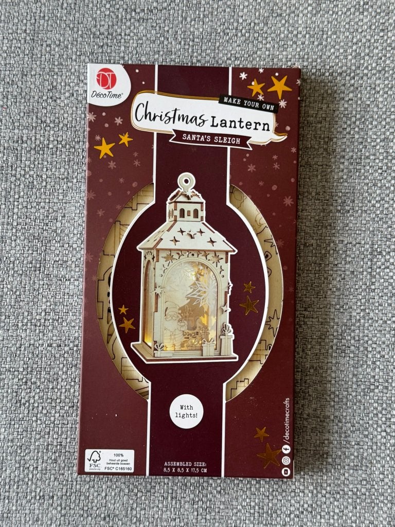 88. Kerst - Knutselen lantaarn NIEUW, Ophalen of Verzenden, Nieuw