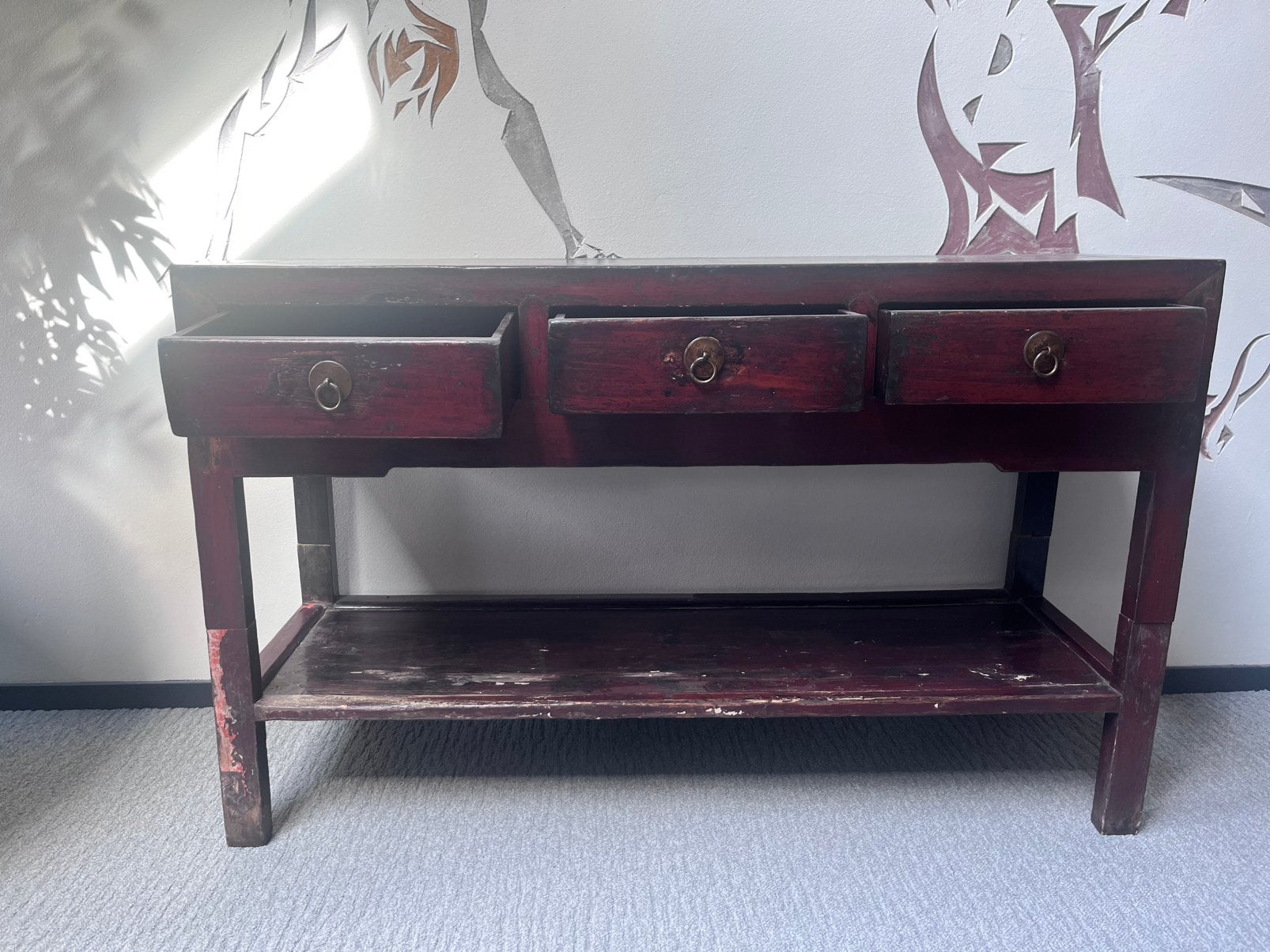 Sidetable, Ophalen, Gebruikt, 100 tot 150 cm, Antieke stijl