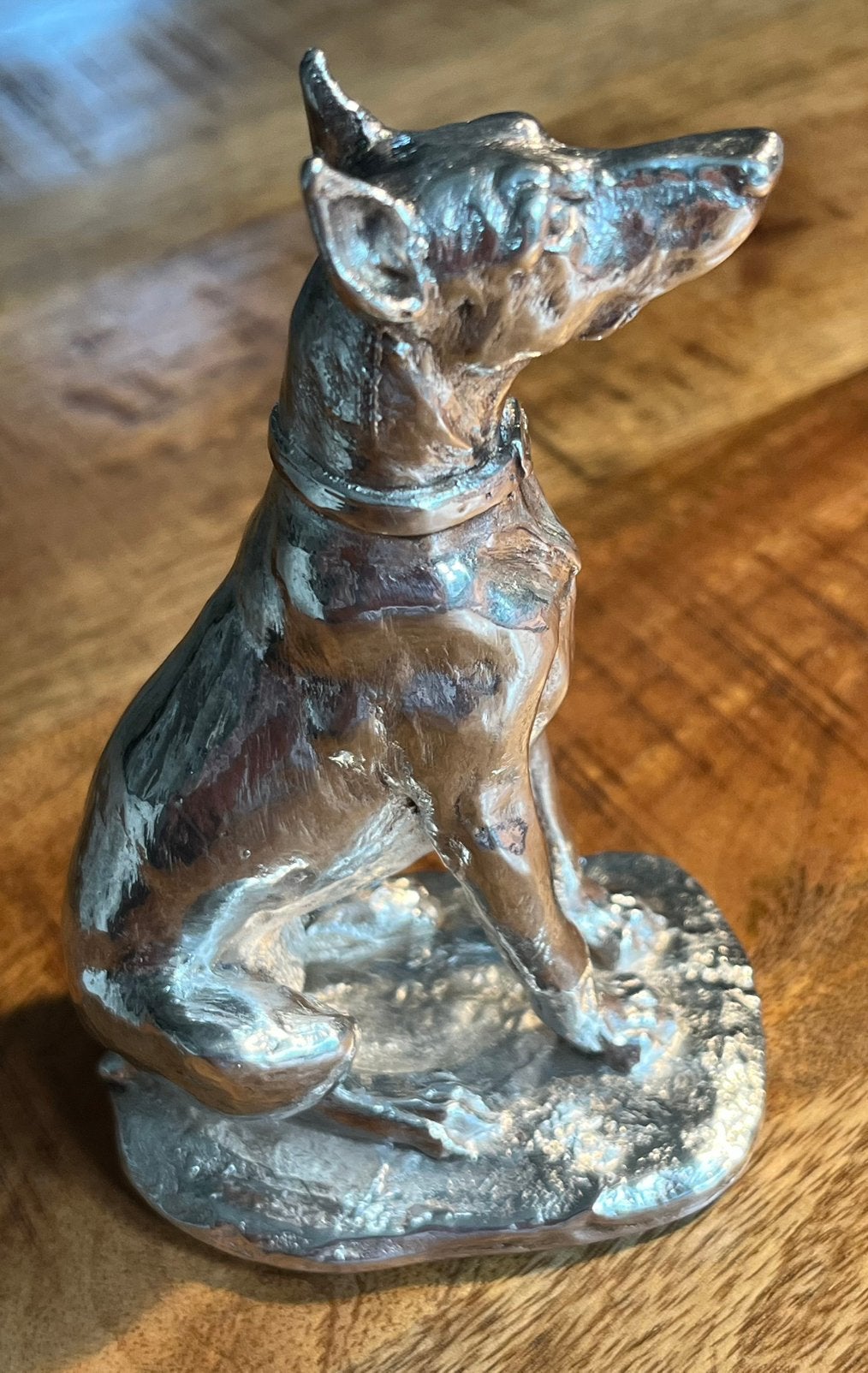Zilveren 925 sterling Dobermann Pincher, Ophalen of Verzenden