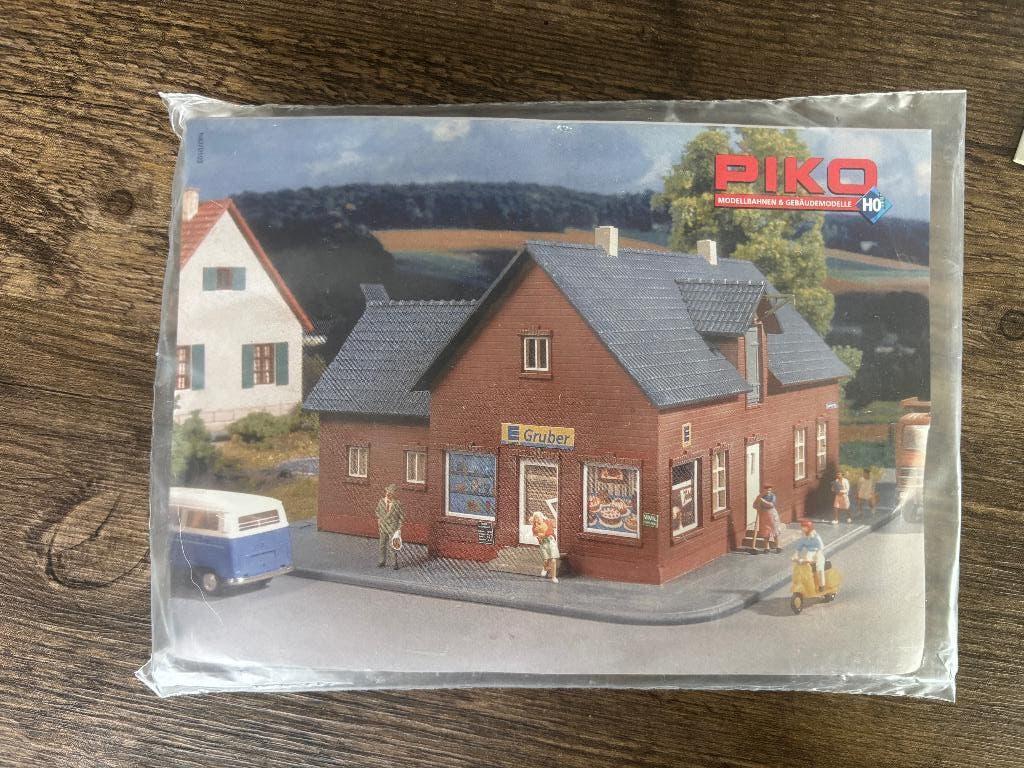 H0 scenery set – supermarkt, perron + Noch binnenschip, Hobby en Vrije tijd, Modeltreinen | H0, Overige merken, Gelijkstroom of Wisselstroom