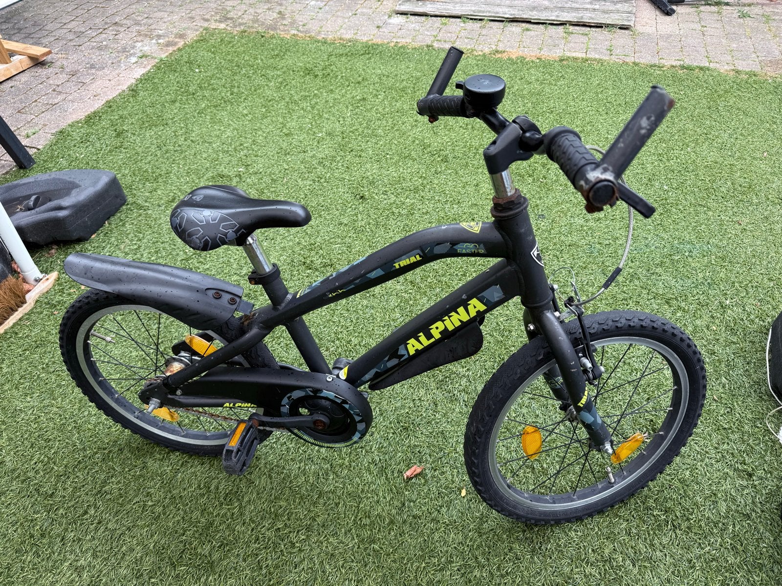 Alpina 18 inch crossfiets - Ideaal voor avontuurlijke kids!, Fietsen en Brommers, Ophalen, Staal, Velgrem, 16 tot 20 inch