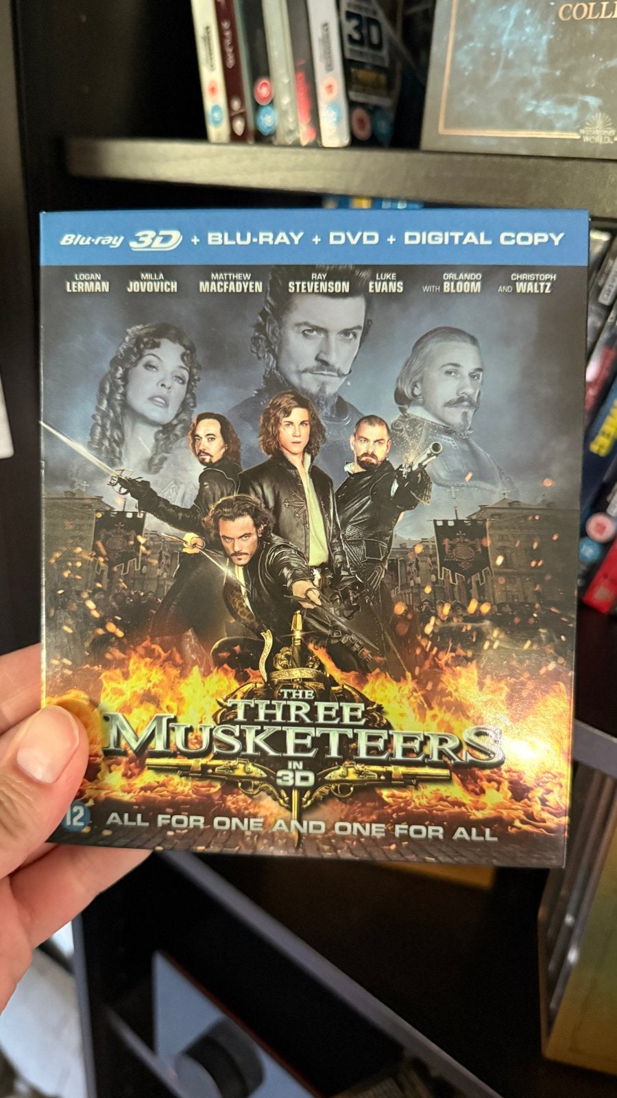 The Three Musketeers 3D Blu-ray + Blu-ray + DVD + Digital Co, Engels, Nederlands, Film, Actie