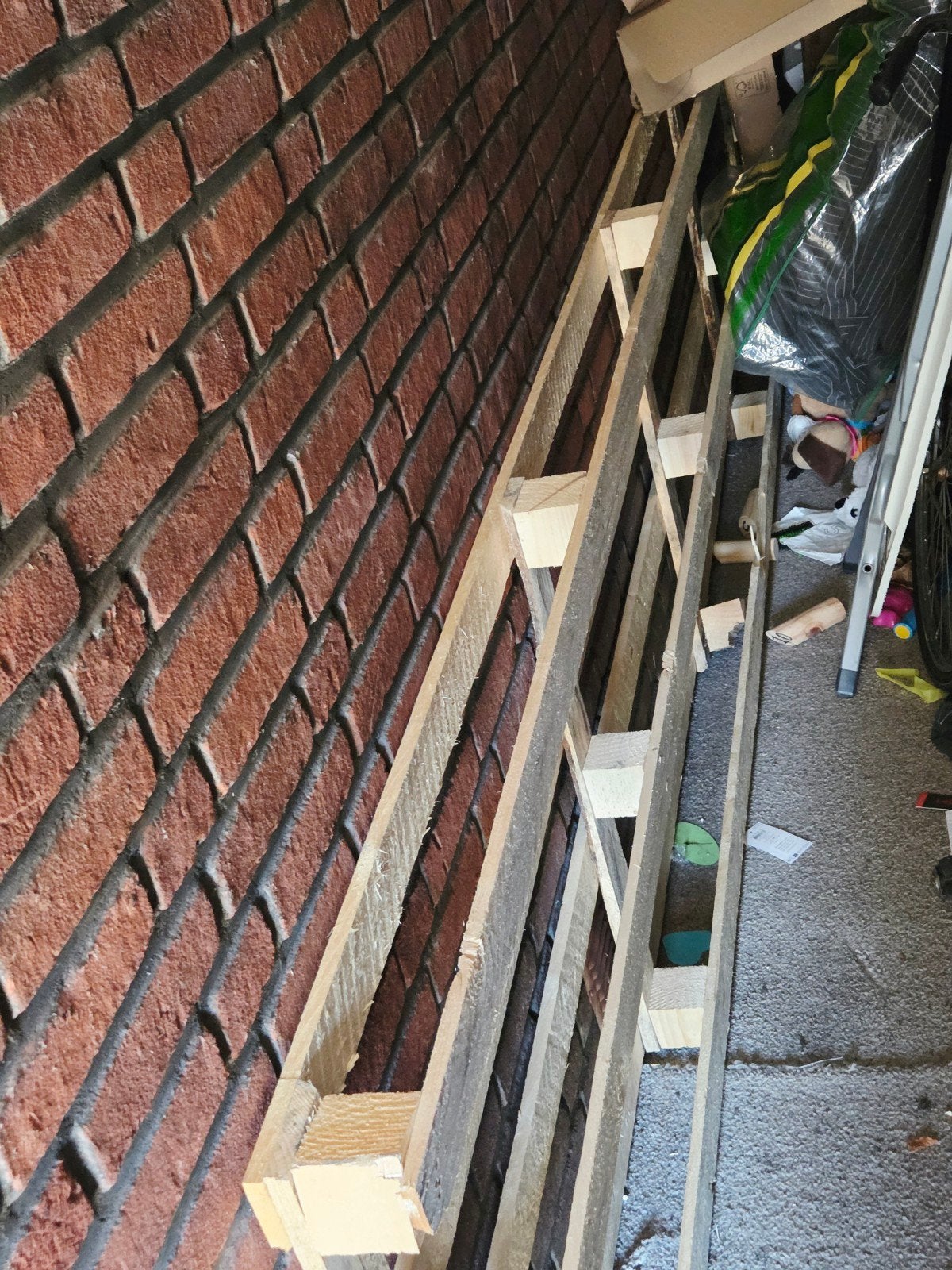 gratis pallet van 3 meter (of meer) anders stort, Ophalen, 50 mm of meer, Pallet, Minder dan 200 cm
