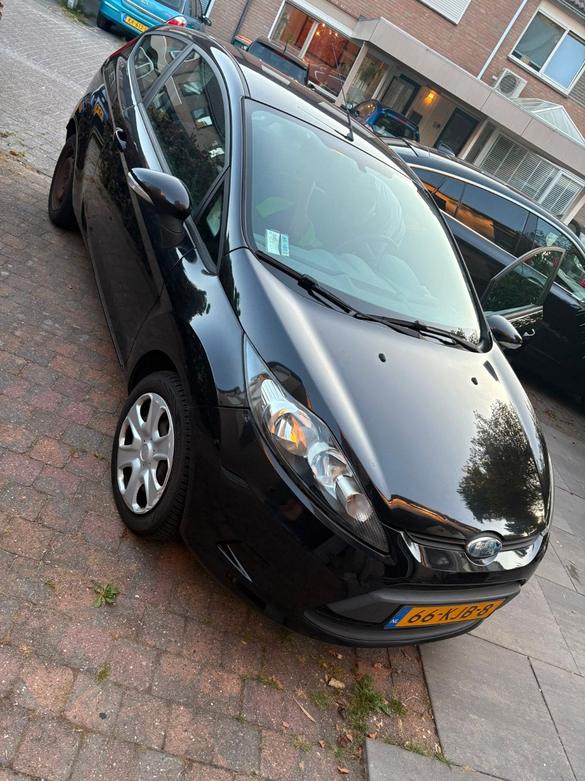 Ford Fiësta 1.25 60KW 5DR 2009 Grijs, Auto's, Ford, Voorwielaandrijving, 1242 cc, Zwart, Origineel Nederlands