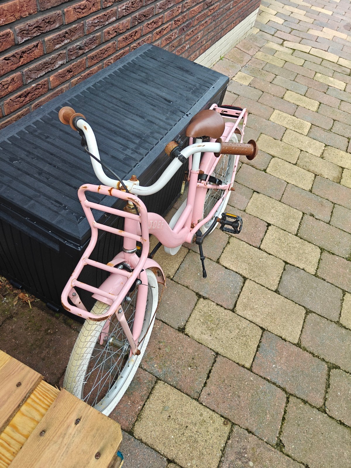 Sjoef kinderfiets - Roze - 20 inch, Ophalen, Gebruikt, Sjoef, Terugtraprem