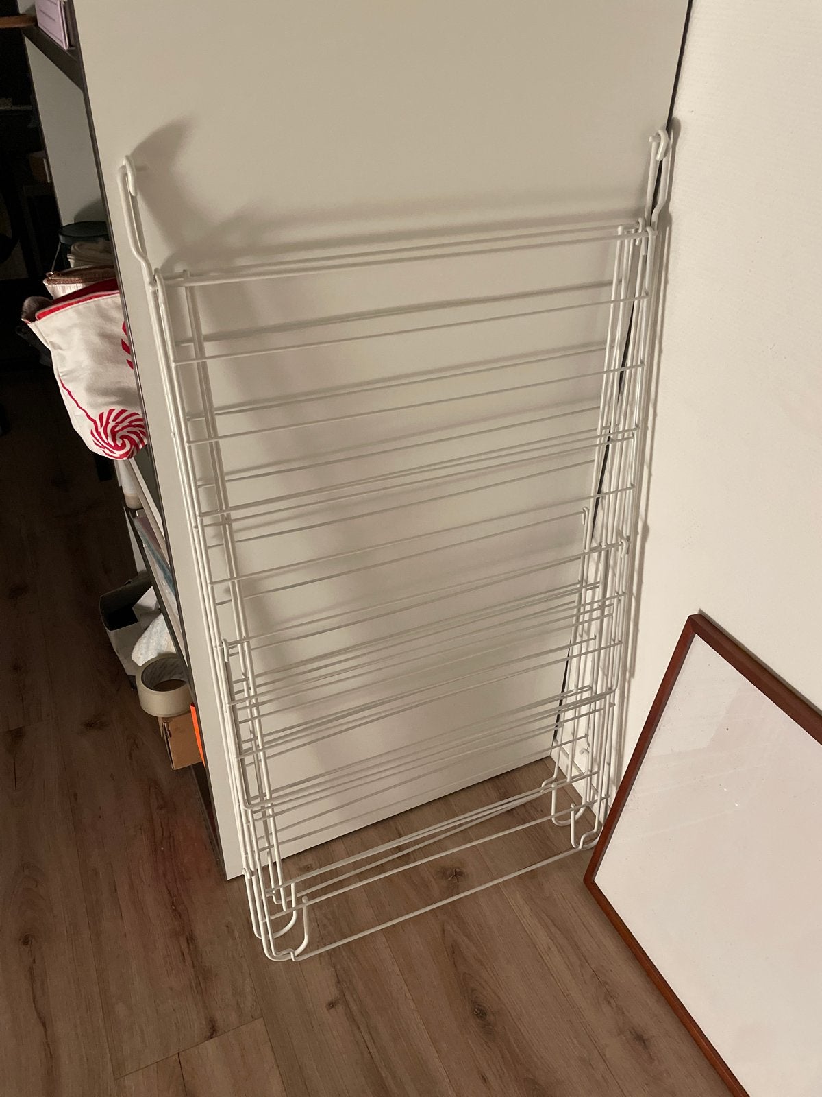 IKEA FROST Wit opvouwbaar wasrek - handig en ruimtebesparend, Ophalen, Gebruikt, Wasrek