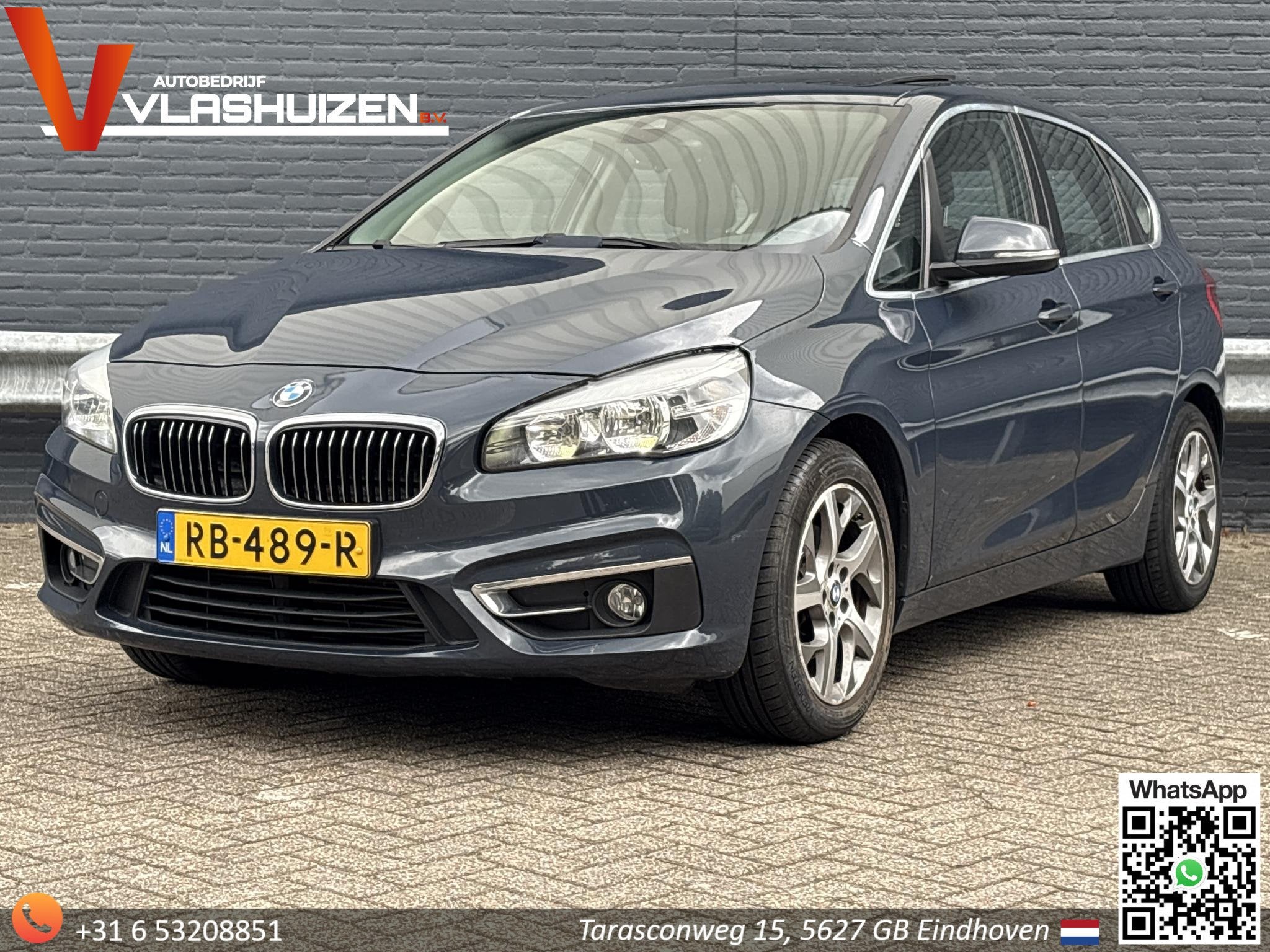 BMW 2-serie Active Tourer 218d High Executive | Leder | Pano, Auto's, Voorwielaandrijving, 150 pk, Leder, 140 €/maand