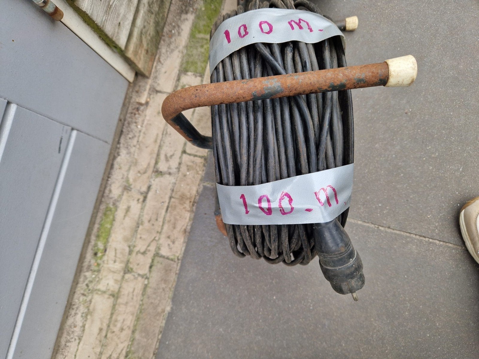 Kabelhaspels met lang snoer (20m en 100m), Ophalen, Gebruikt, Kabel of Snoer
