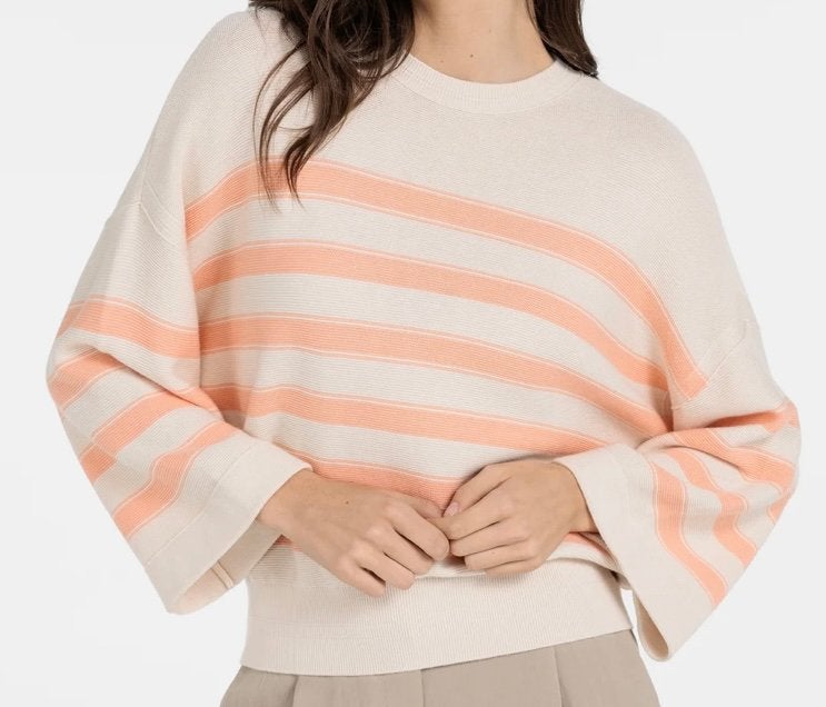 Yaya gebreide sweater strepen wijde mouw S, Kleding | Dames, Truien en Vesten, Verzenden, Maat 36 (S)