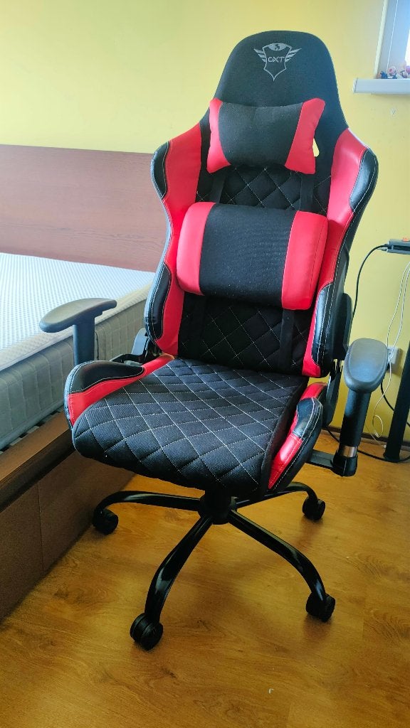 Trust GXT 707R Resto gaming chair, Ophalen, Gebruikt, Zwart, Gaming bureaustoel