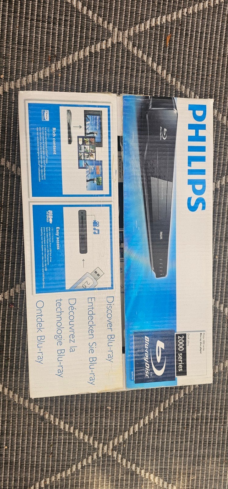 Philips 2000 series Blu-ray speler - Nieuw in doos, Audio, Tv en Foto, Blu-ray-spelers, Ophalen, Nieuw, Philips