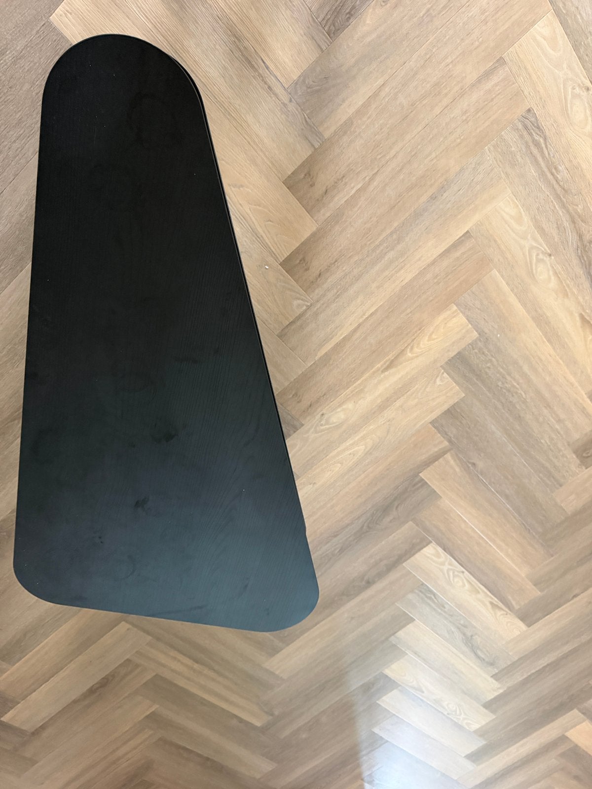 Salontafel Meubella Pedro – zwart/donker eiken – 100 cm, 100 tot 150 cm, Zo goed als nieuw, Rechthoekig, 50 tot 100 cm