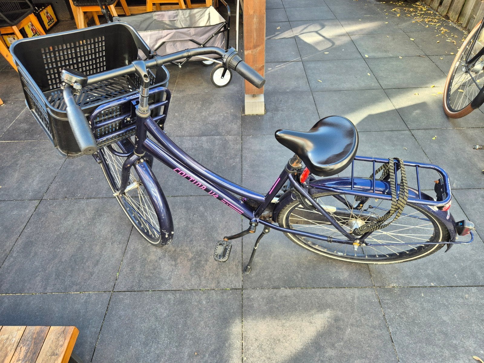 Cortina meisjes fiets 26 inch met mandje, Fietsen en Brommers, Ophalen, Gebruikt, Minder dan 49 cm, Minder dan 10 versnellingen