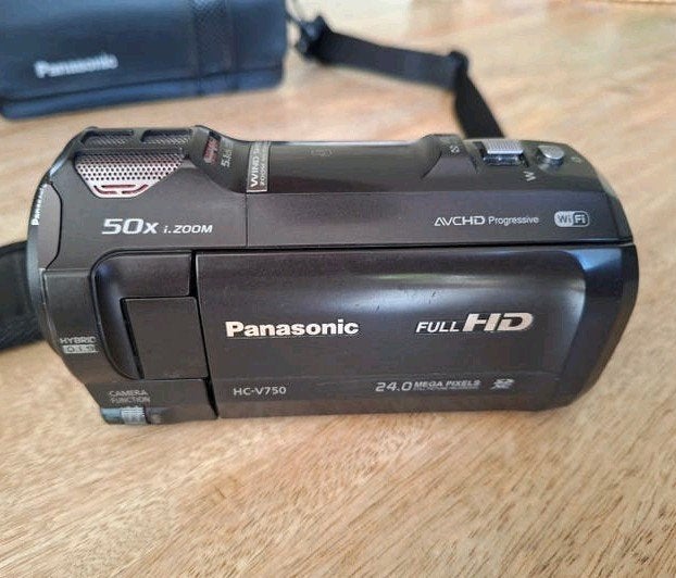 Panasonic HC-V750 Full HD Camcorder met 50x i.Zoom, Audio, Tv en Foto, Videocamera's Digitaal, Full HD, Gebruikt, Panasonic, 20x of meer
