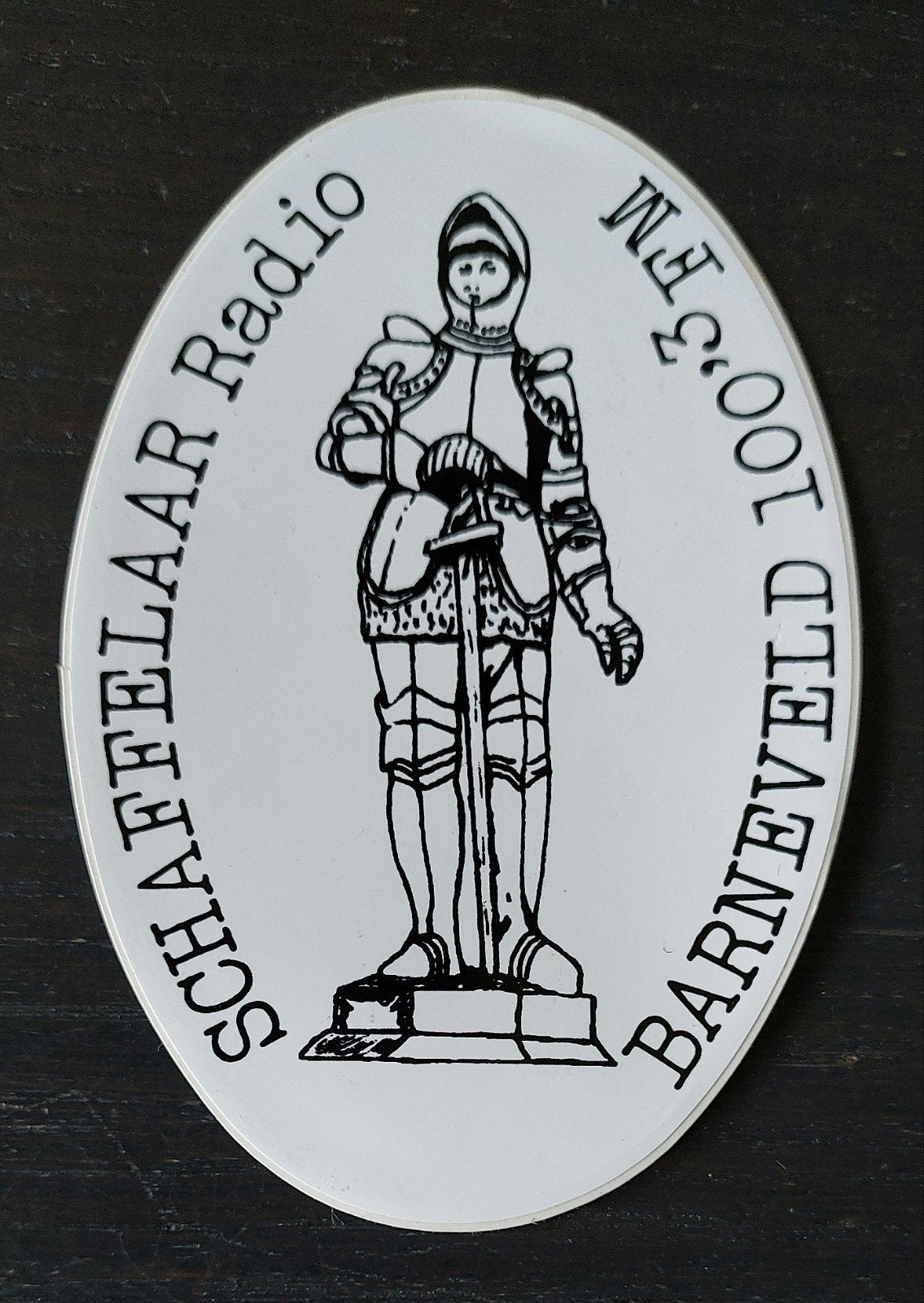 Sticker Schaffelaar Radio Barneveld zendamateur piraten, Ophalen of Verzenden, Gebruikt