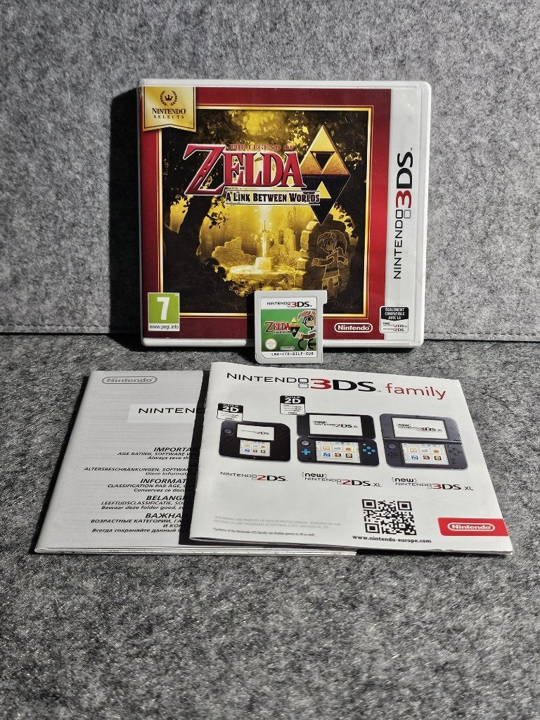 Zelda A Link Between Worlds 3DS Nintendo Selects, Avontuur en Actie, Gebruikt, 1 speler, Ophalen of Verzenden