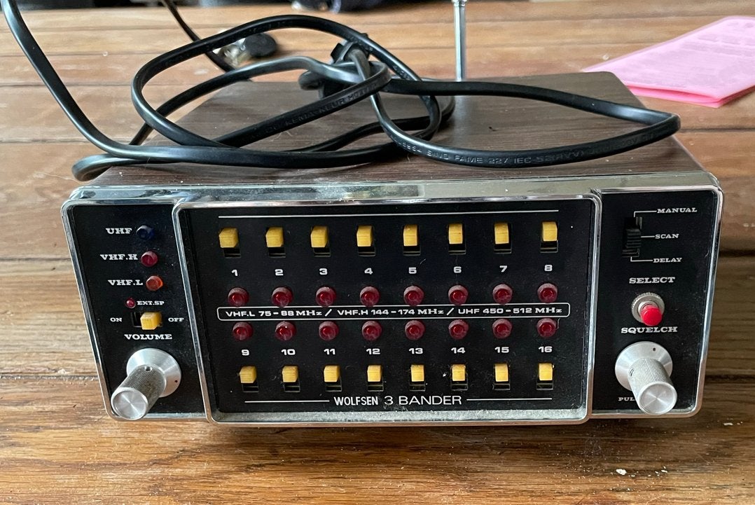 Atron Compu 3000 Scanner - Vintage 3-Bands Ontvanger, Ophalen of Verzenden, Gebruikt, Minder dan 30 kanalen