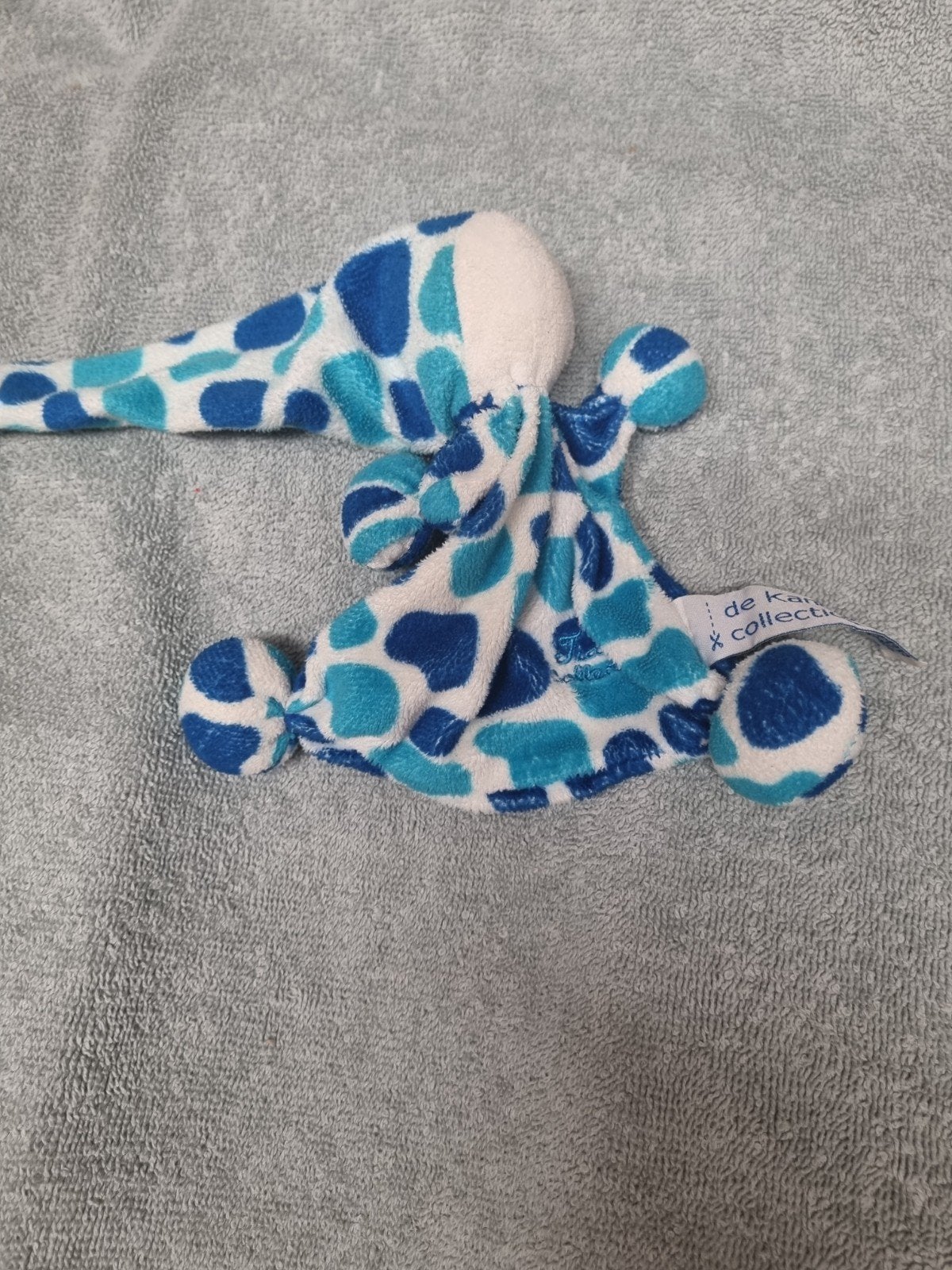 tiamo blauwe knuffel doekje nr 54 spookje, Kinderen en Baby's, Speelgoed | Knuffels en Pluche, Ophalen of Verzenden, Overige typen