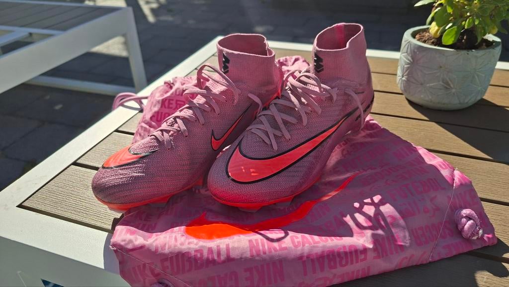 Nike Mercurial Superfly 10  Elite FG (maat 40.5 /UK6.5) Roze, Maat XS of kleiner, Ophalen of Verzenden, Zo goed als nieuw, Schoenen